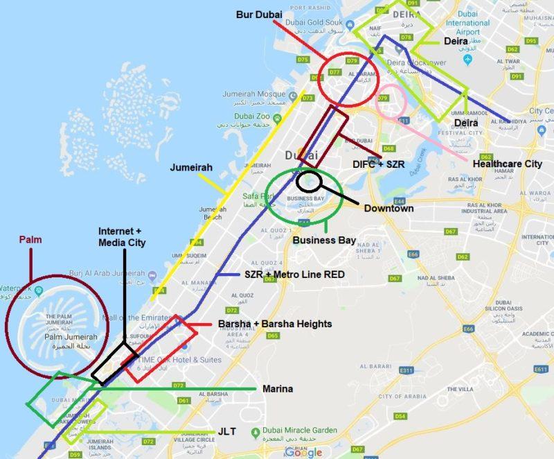 Dubai location map